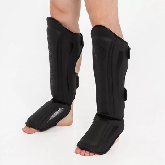 "NGU" shin guards PRO black matte