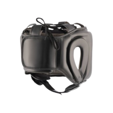 "Hitman" Headgear with Nose Guard Pro Training - Black