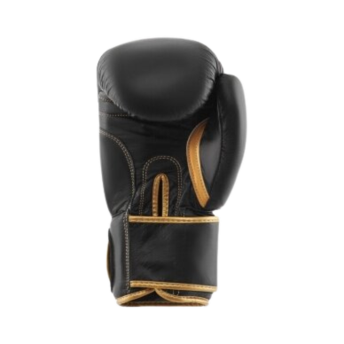 "Royal" Leather Boxing Gloves Top - Black