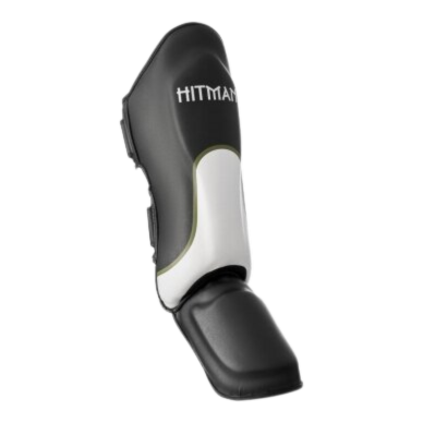 "Hitman" Shin Guards Power - Black/White