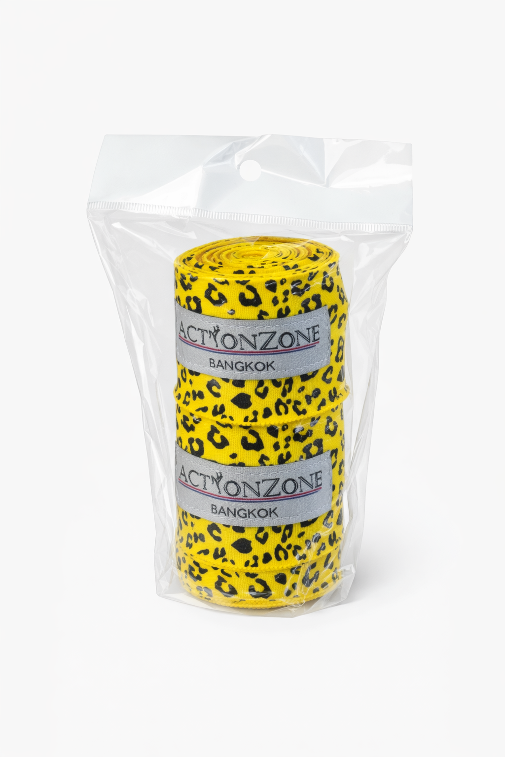 "ActionZone" elastic boxing handwraps 4.5 - Yellow Tiger