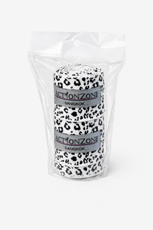 "ActionZone" elastic boxing handwraps 4.5 - White Tiger