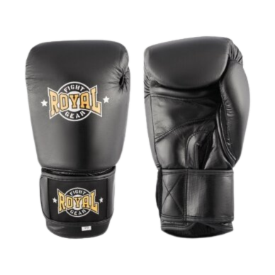 "Royal" leather boxing gloves Impact Evo - Black