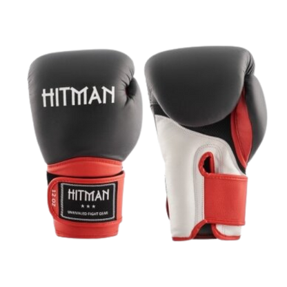 Hitman Boxing Gloves Elite Evo - Black/White/Red