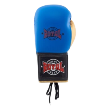 "Royal" leather boxing gloves with laces - Blue