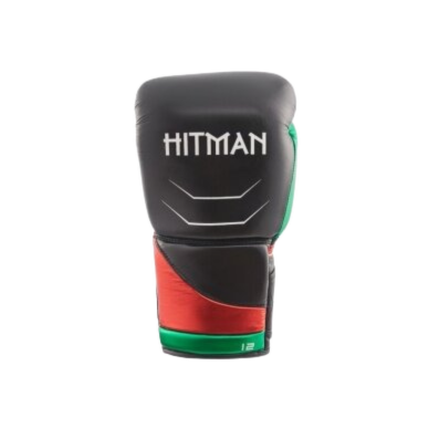 "Hitman" Boxing Gloves Premium - Black/Red/Green