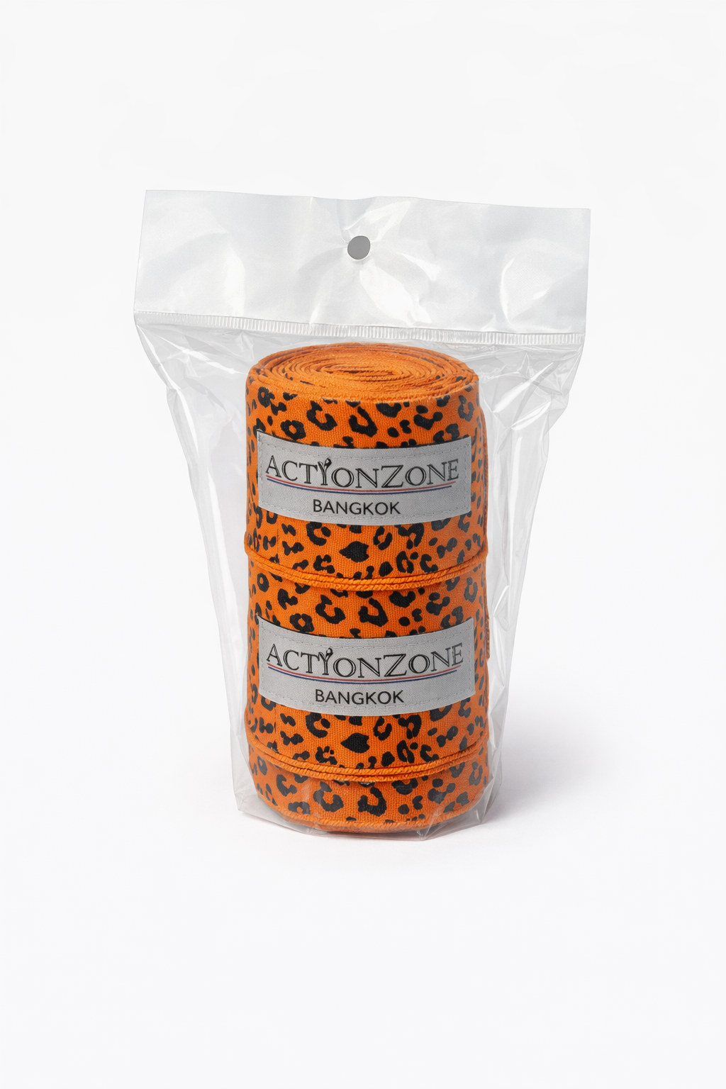 "ActionZone" elastic boxing handwraps 4.5 - Orange Tiger