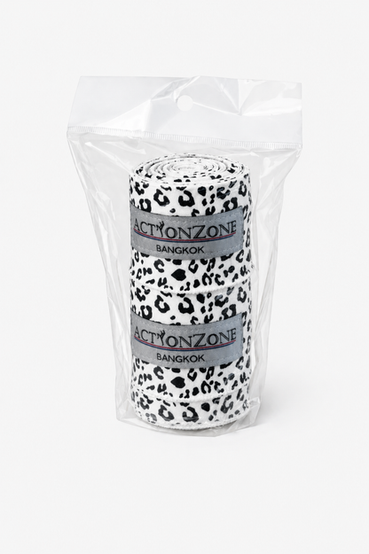 "ActionZone" elastic boxing handwraps 4.5 - White Tiger