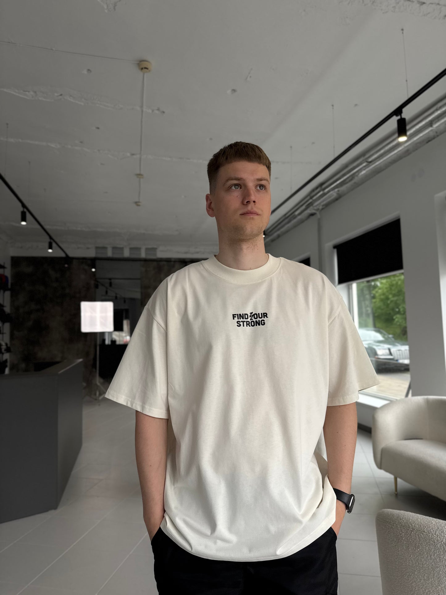 Short sleeve oversized t-shirt / sand