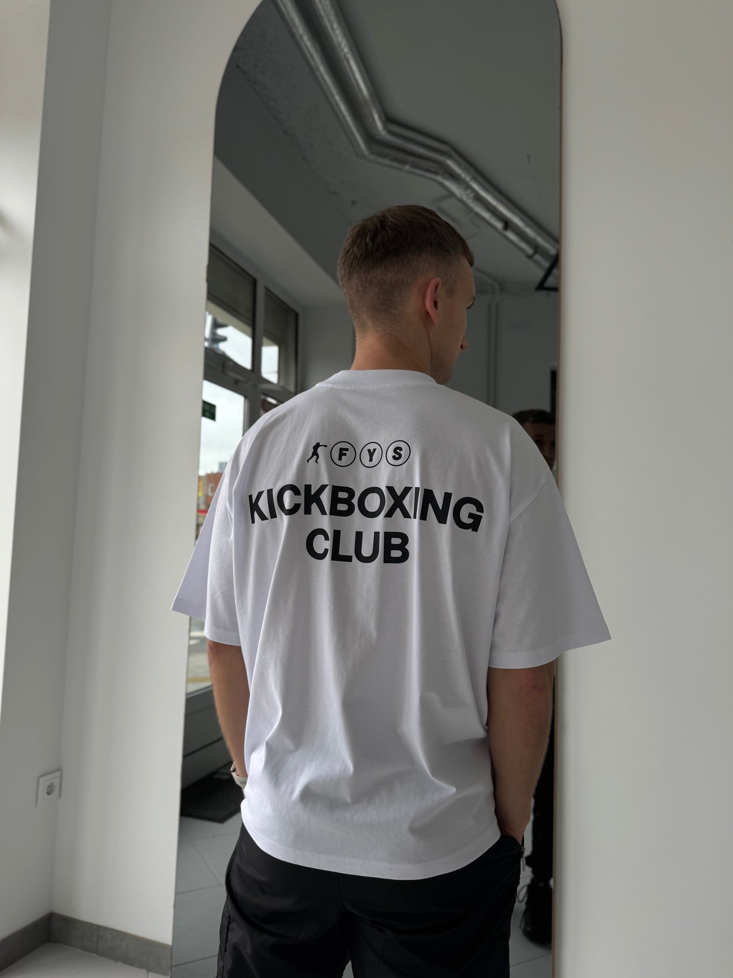 Short sleeve oversized t-shirt / white